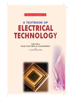 A Textbook of Electrical Technology Volume I – Basic Electrical Engineering