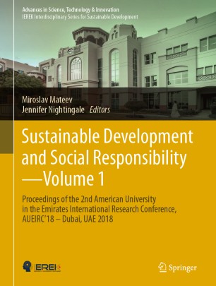 Sustainable Development and Social Responsibility—Volume 1