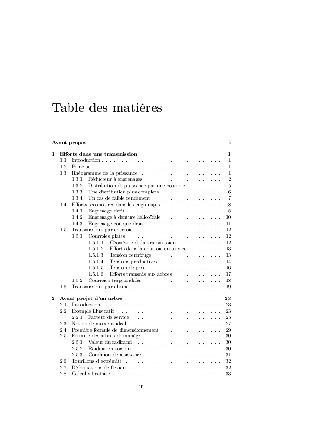 CONCEPTION ET CALCUL DES ÉLÉMENTS DE MACHINES