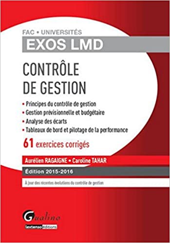 Exos LMD - Contrôle de gestion