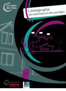 L’énergie grise des matériaux et des ouvrages