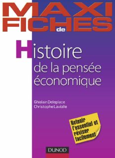 histoire de la pensée économique