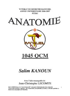 QCM d'anatomie