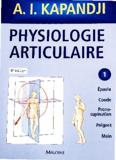 Physiologie articulaire