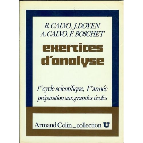 Exercices D'analyse 1er Cycle 1re Année