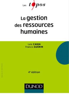 La gestion des ressources humaines