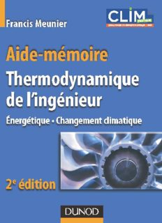Thermodynamique de l'ingénieur - Énergétique, changement climatique