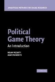 Political Game Theory : AN INTRODUCTION