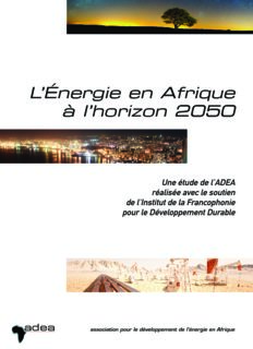 L’Énergie en Afrique à l’horizon 2050