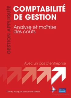 Comptabilité de gestion : analyse et maîtrise des coûts