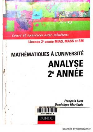 Analyse 2e année - Cours et exercices avec solutions